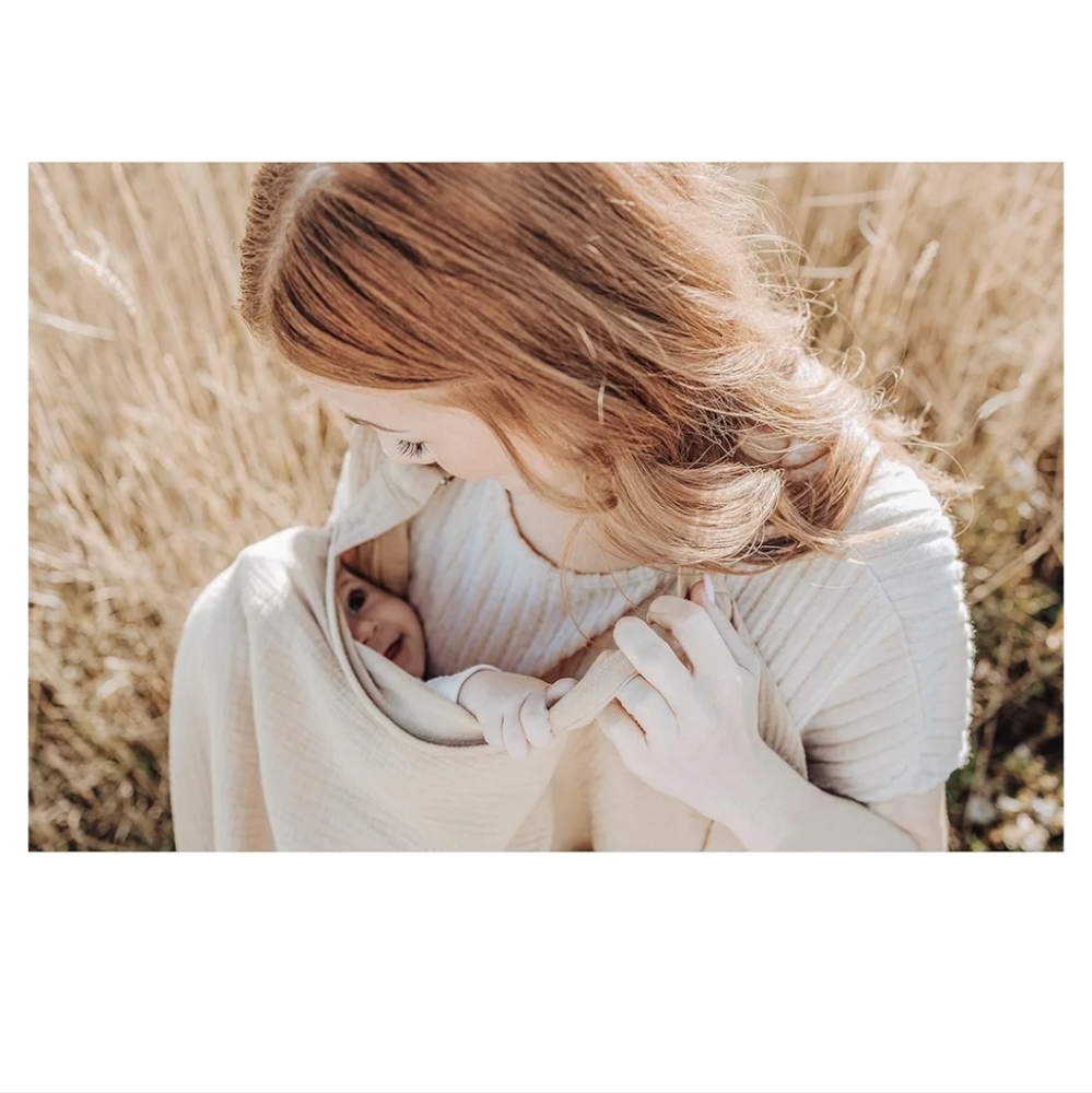 Konssy Muslim nursing cover up summer wheat